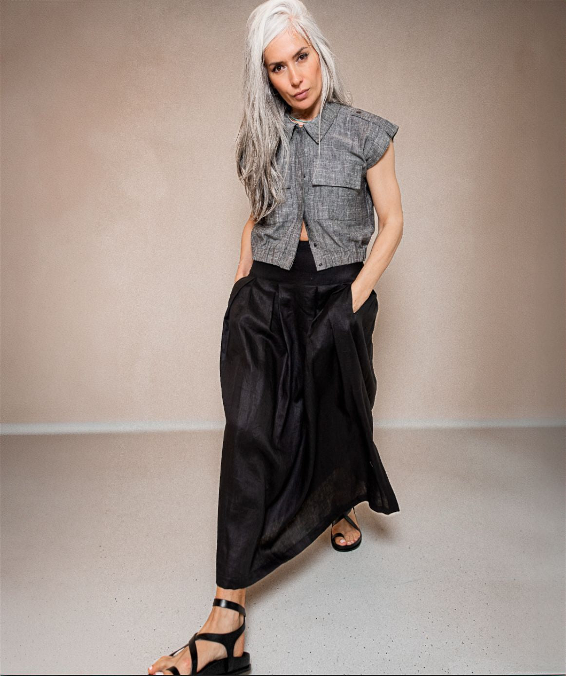 SORA LINEN skirt