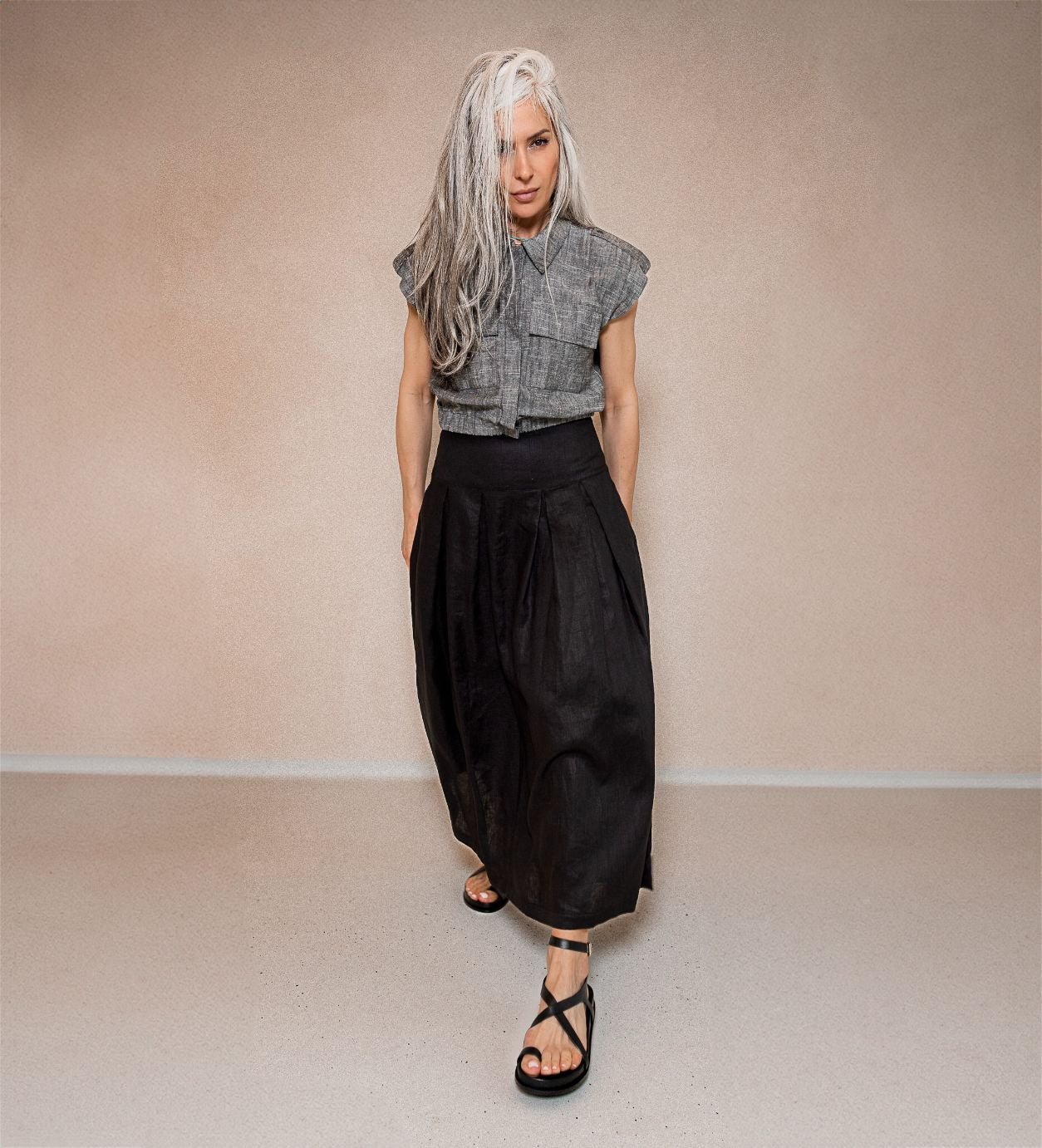 SORA LINEN skirt