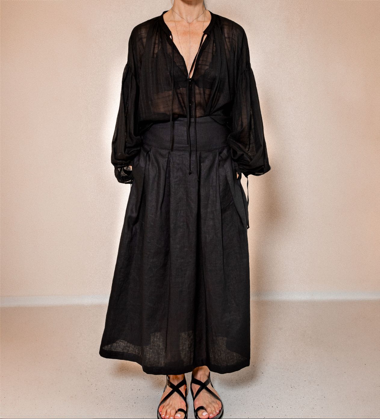 SORA LINEN skirt