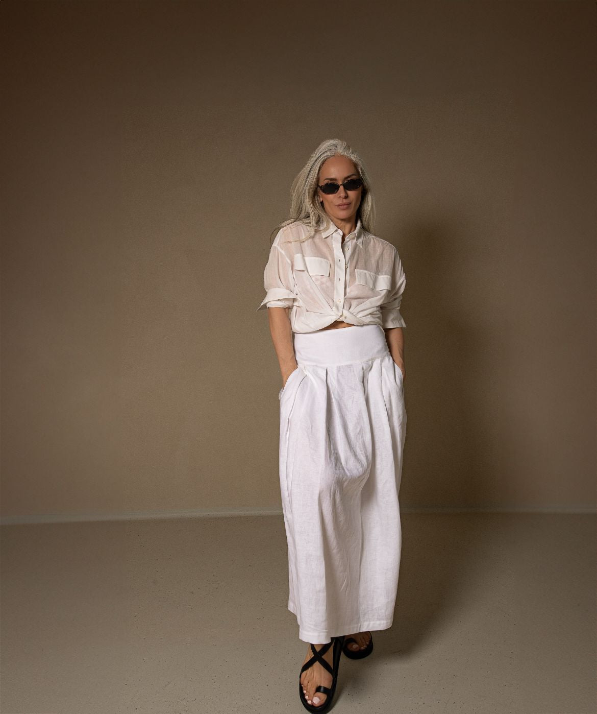 SORA LINEN skirt
