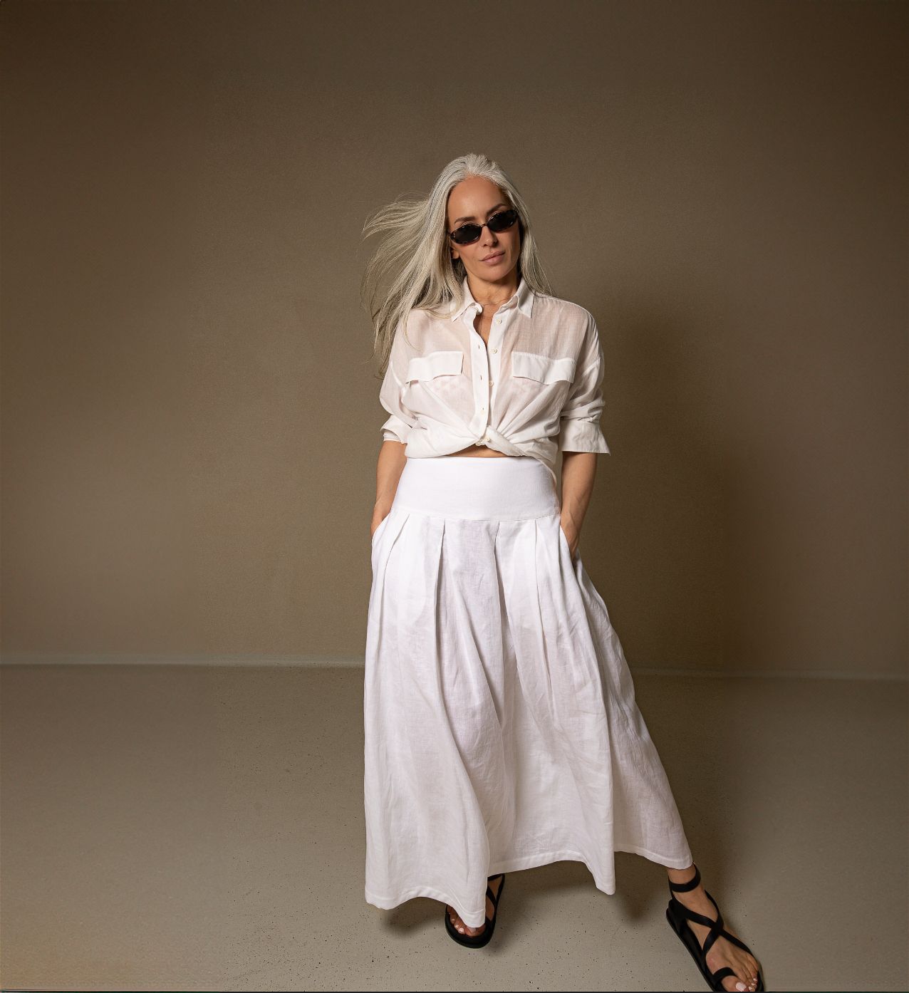 SORA LINEN skirt