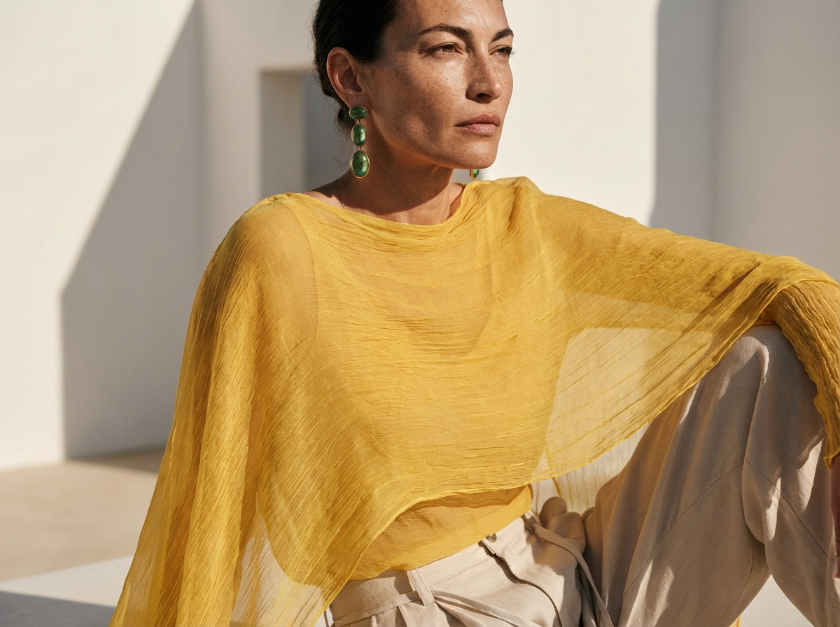 AIRI silk in canary yellow