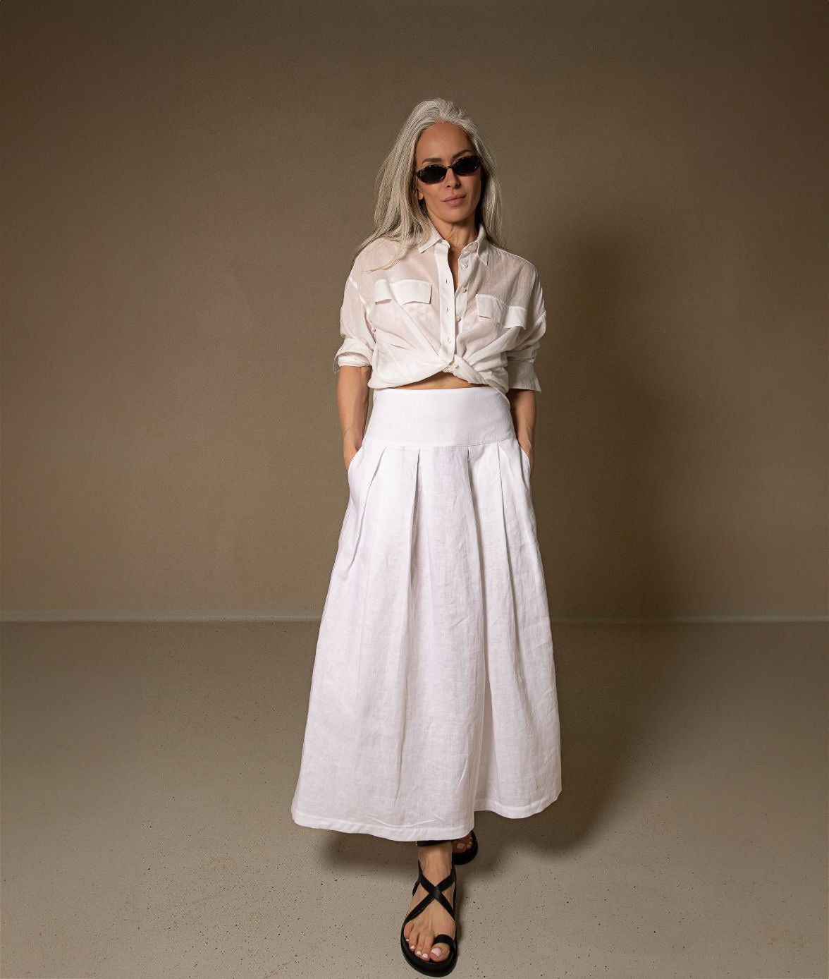 SORA LINEN skirt