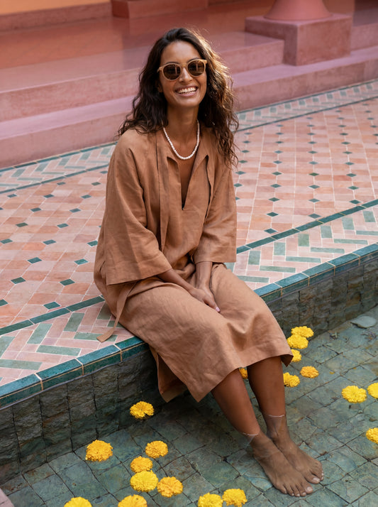 AKITA linen dress
