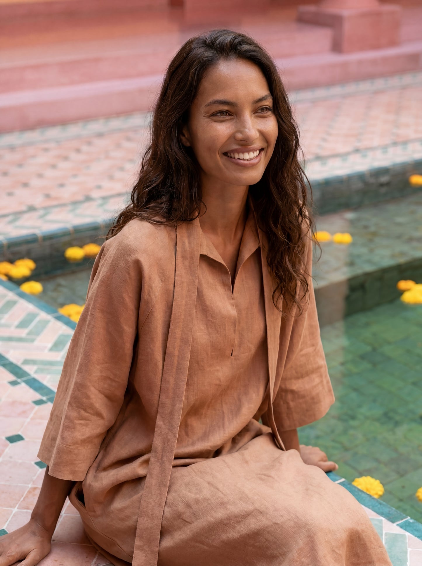 AKITA linen dress