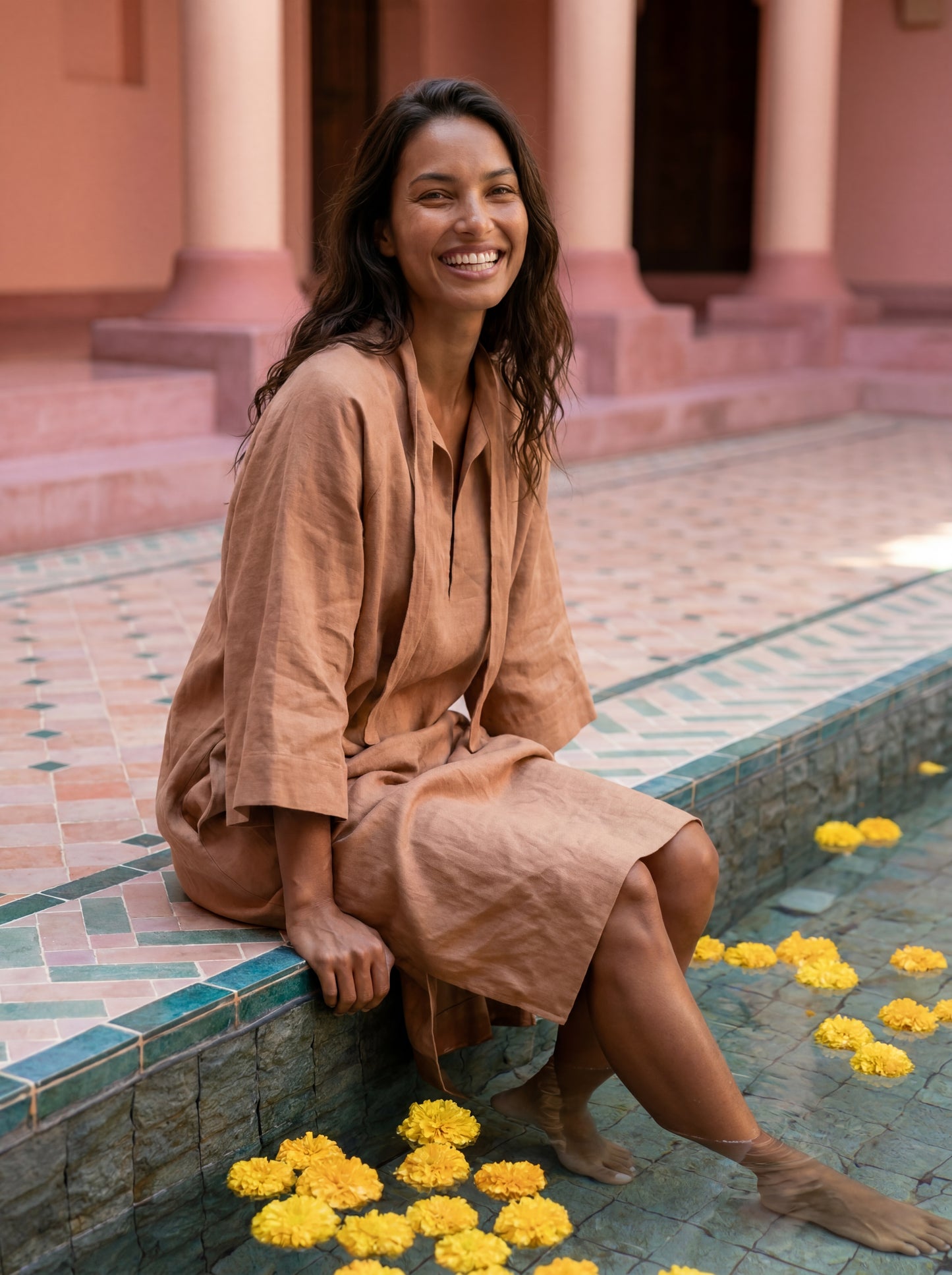 AKITA linen dress
