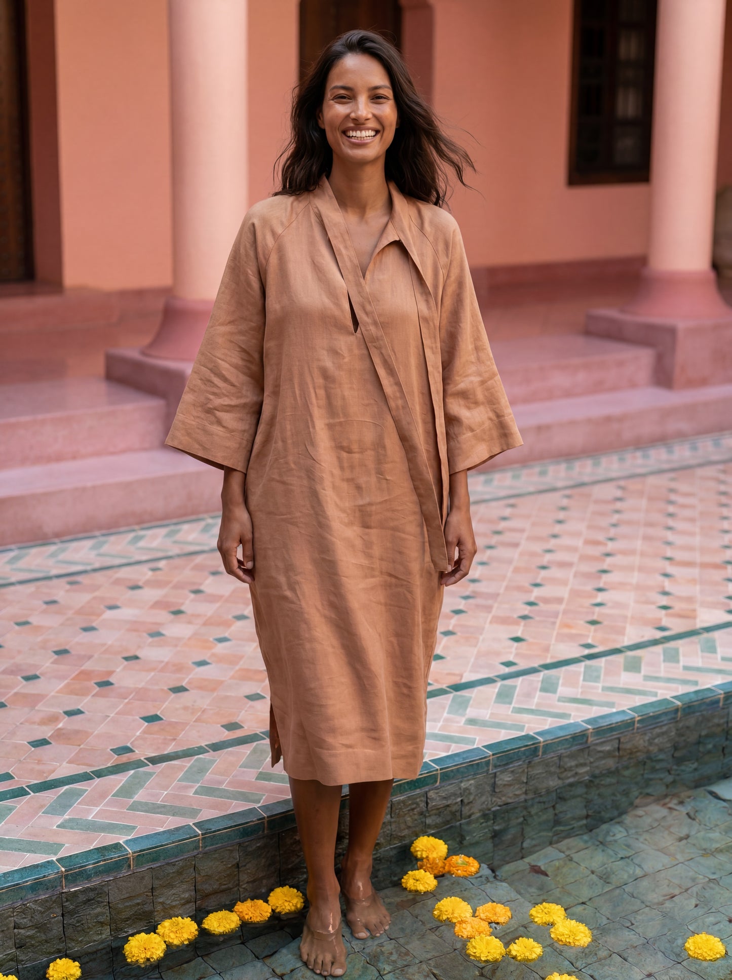 AKITA linen dress