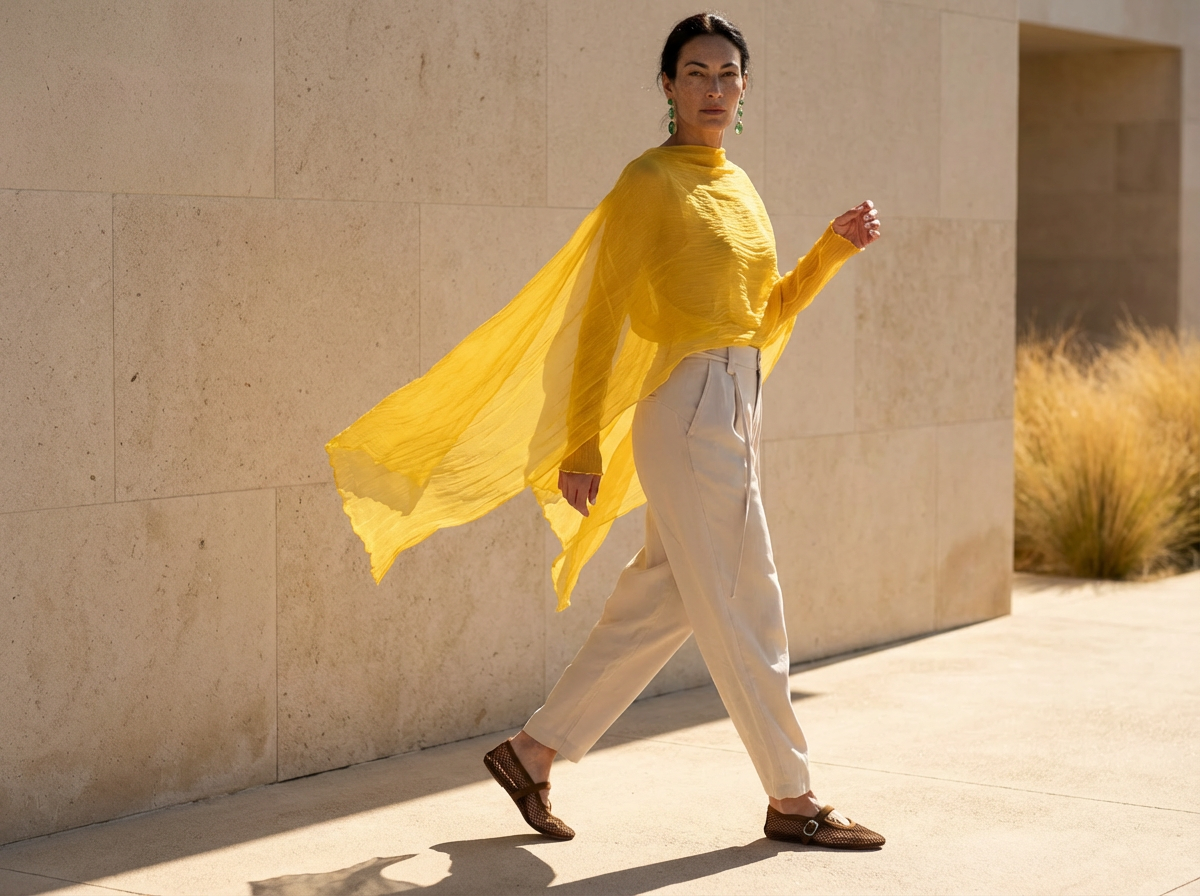 AIRI silk in canary yellow