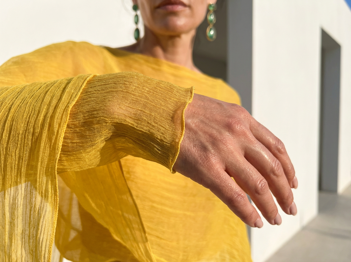 AIRI silk in canary yellow