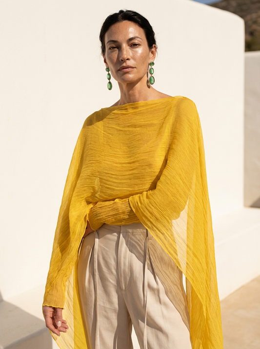 AIRI silk in canary yellow