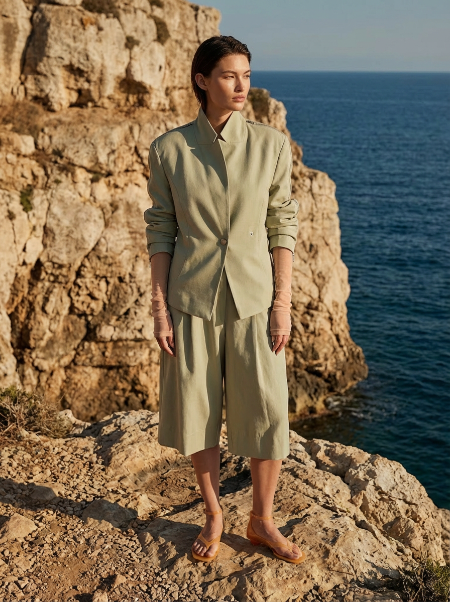 UKIYORO wrap bermuda